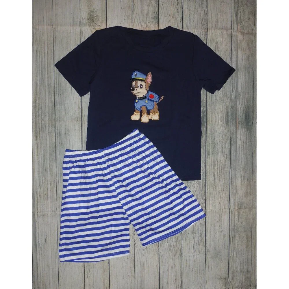 Boutique Paw Patrol Chase Boys Shorts Outfit Set
